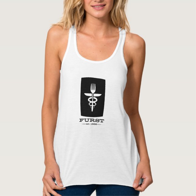 Furst 50th Anniversary - Women Black Singlet (Front)