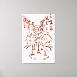 Furstenberg, Saint-Germain-des-Pres Church, Paris Canvas Print