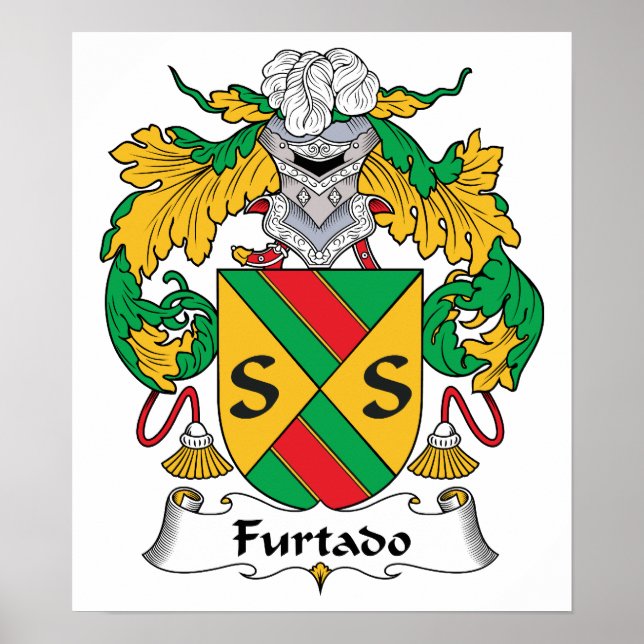 Furtado Family Crest Poster (Front)