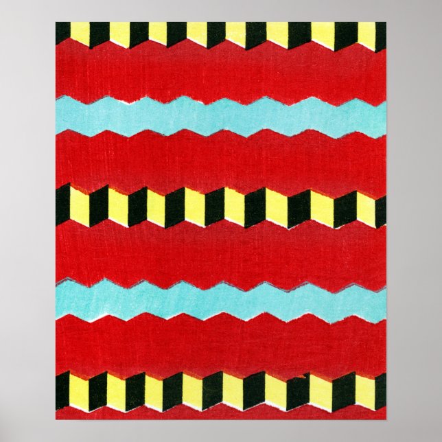 Furuya Korin Vintage Woodblock Print of Japanese (Front)