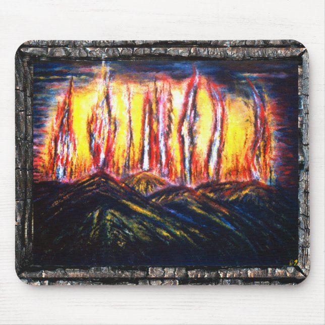 Fury Fires Mouse Pad (Front)