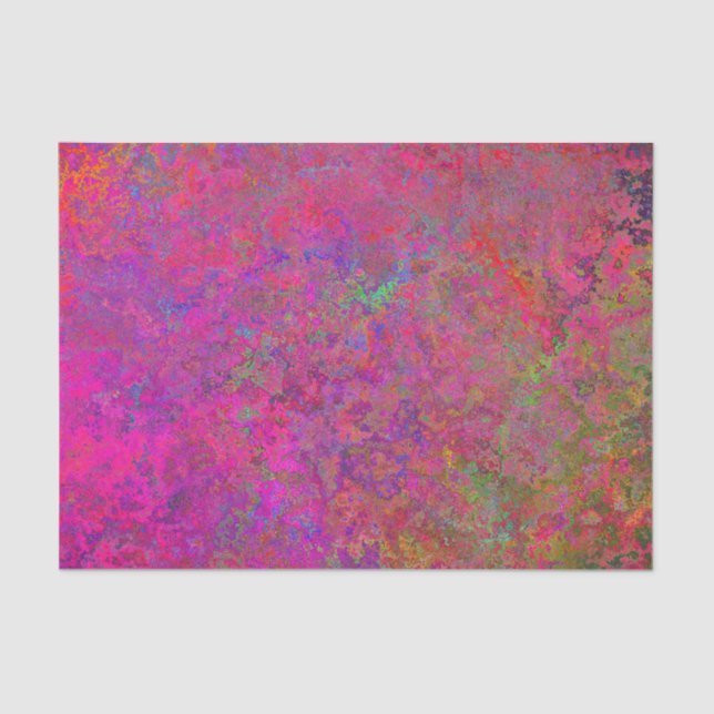 Fuschia and turquoise texture tissue paper (Front)