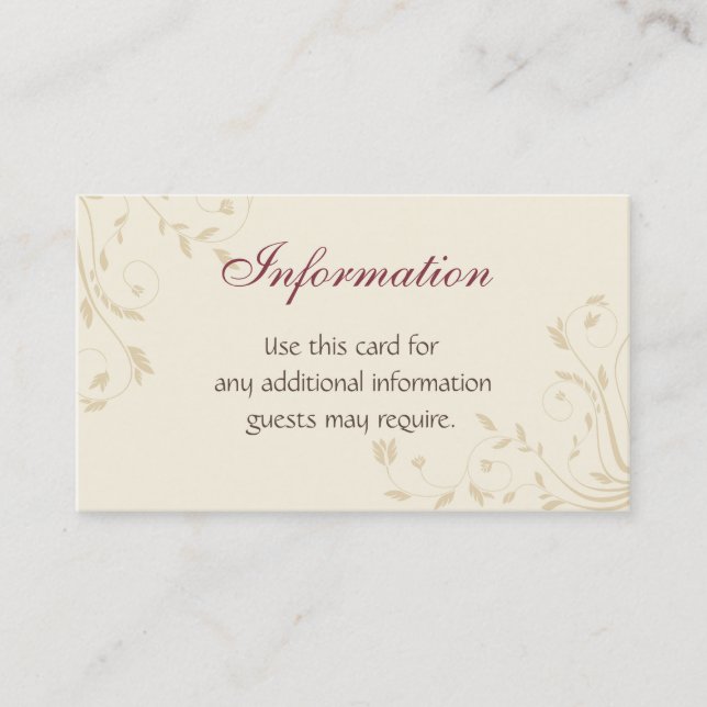 Fuschia Daffodils and Wheat Enclosure Card (Front)