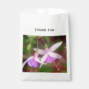Fuschia Flowers Favour Bags