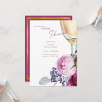Fuschia & Gold Elegant Bridal Shower 