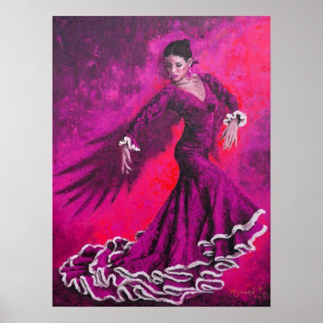 Fuschia Phoenix Poster (Front)