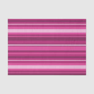Fuschia stripes tissue paper