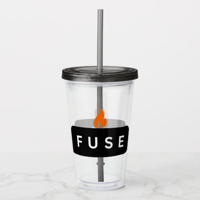 FUSE CUP W/ LID & STRAW (Front)