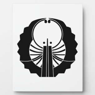 Fusen-style fans plaque