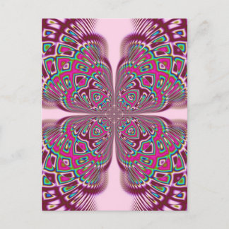 Fusha Pink Flower Postcard