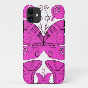 Fushia Butterflies iPhone 11 Case