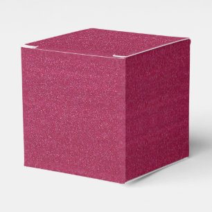 Fushia / Hot Pink Faux Glitter Favour Box
