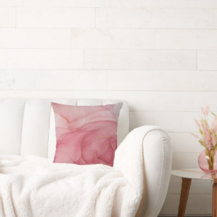 FUSHIA MARBLE ROSE CUSHION