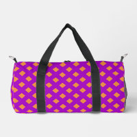 Fushia + Orange Checkboard