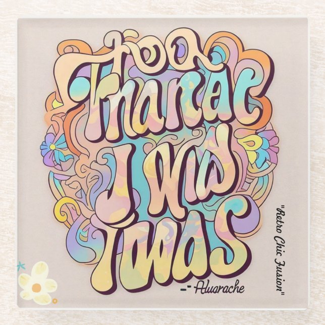 "Fusion Charm" Glass Coaster (Front)