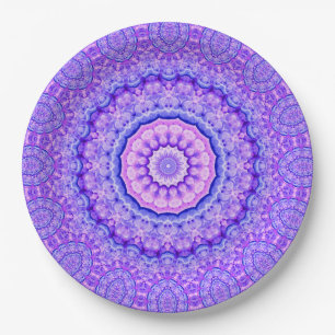 Fusion of Light Mandala Paper Plate