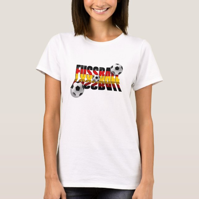 Fussball 2010 Deutsche flagge football gifts T-Shirt (Front)