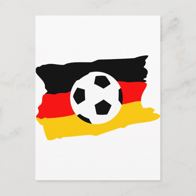 Fussball deutschland fahne postcard (Front)