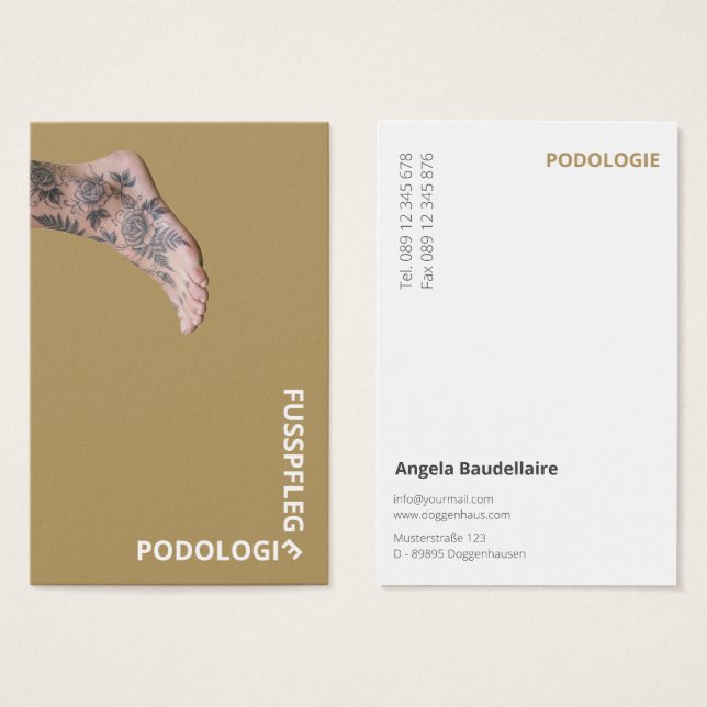 Fußpflege Visitenkarten (Front & Back)