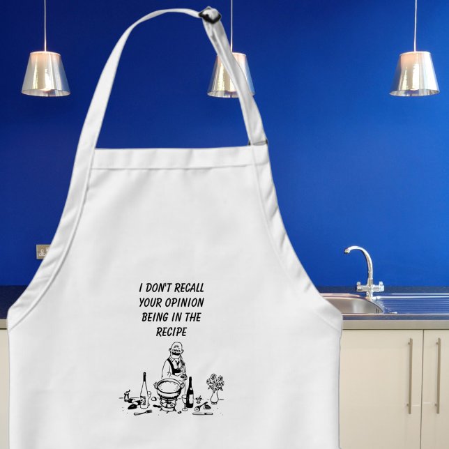 Fussy Chef Apron (Cook in style and with a sense of humor with our fun customizable apron. )