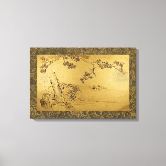 Fusuma: Tigers and Dragon Canvas Print (Front)