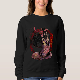 Futakuchi Onna Monster Yokai Ancient Japanese Myth Sweatshirt