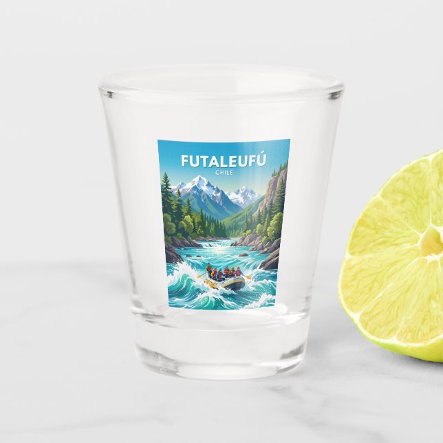 Futaleufú River Chile Shot Glass (Front)