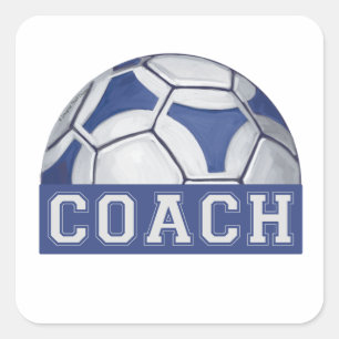 Futbal Coach Square Sticker