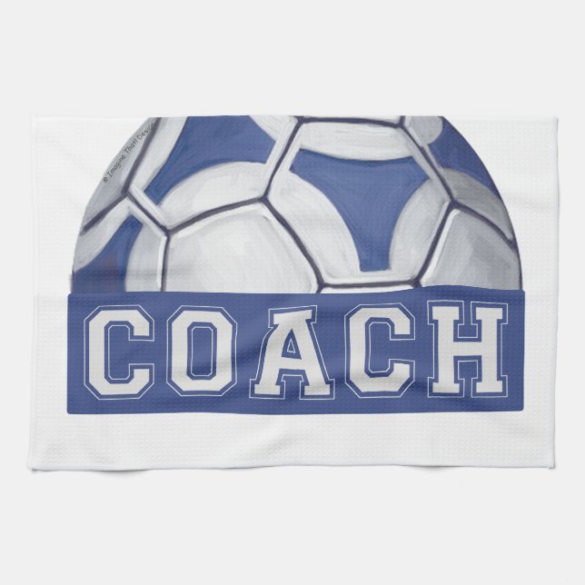 Futbal Coach Tea Towel (Horizontal)