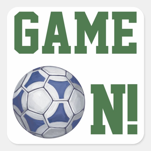 Futbal Square Sticker (Front)