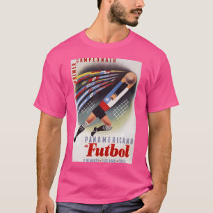 Futbol Championships Vintage Sport Poster T-Shirt