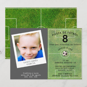 Fútbol Divertido para Niños, Foto Invitation