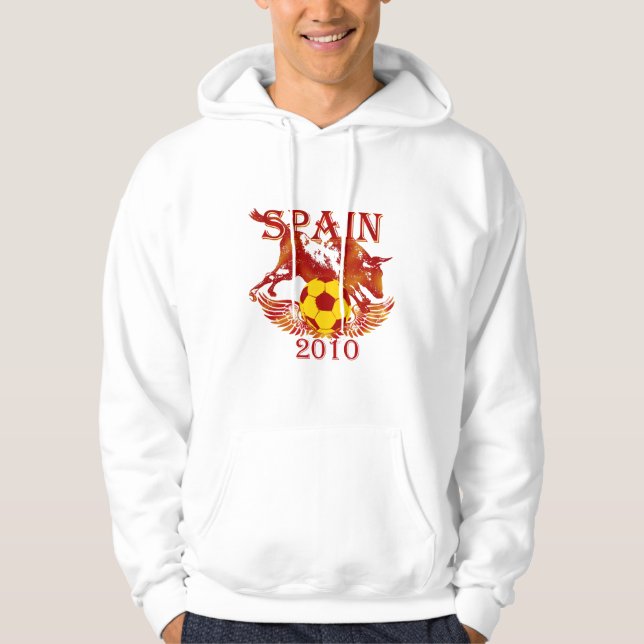 Futbol fans Spain 2010 Toro Raging Bull Hoody (Front)