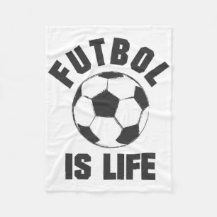 Futbol Is Life - Soccer Apparel Fleece Blanket