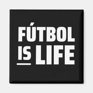 futbol is life, soccer, football, amercian footbal magnet