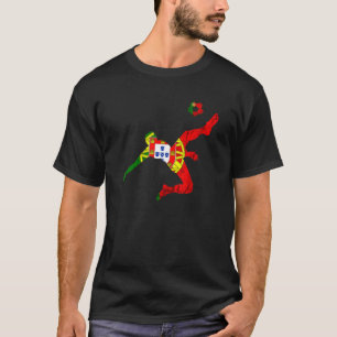 Futebol Portuguese Flag Portuguese Soccer Player P T-Shirt
