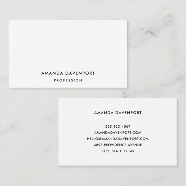 Futura Medium Template 14 Business Card (Front/Back)