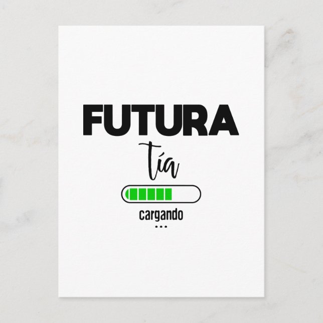 Futura tía cargando postcard (Front)
