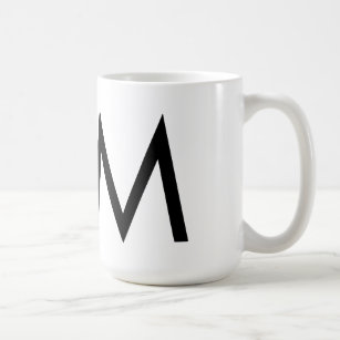 Futura Typography "M" Mug
