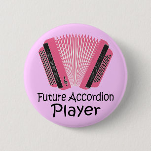 Future Accordion Player Button Gift