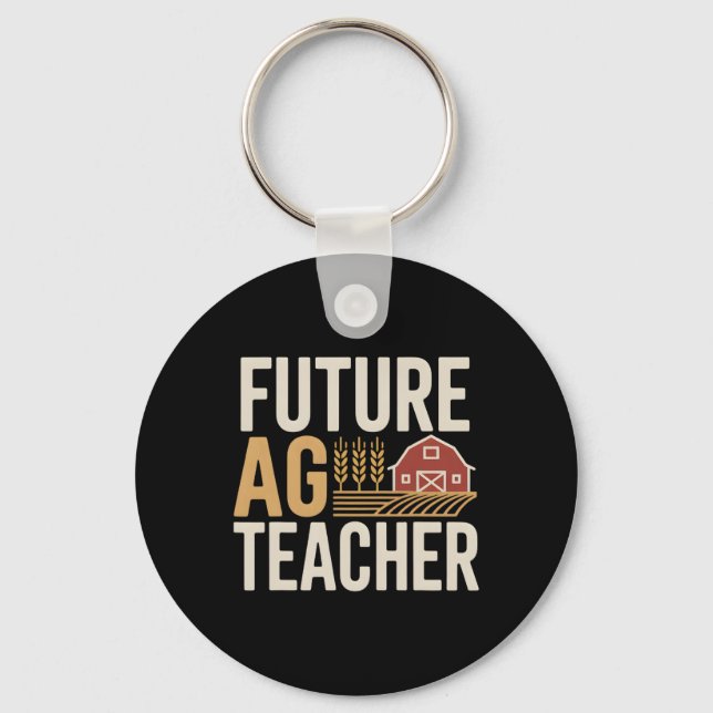 Future Ag Teacher  Key Ring (Front)