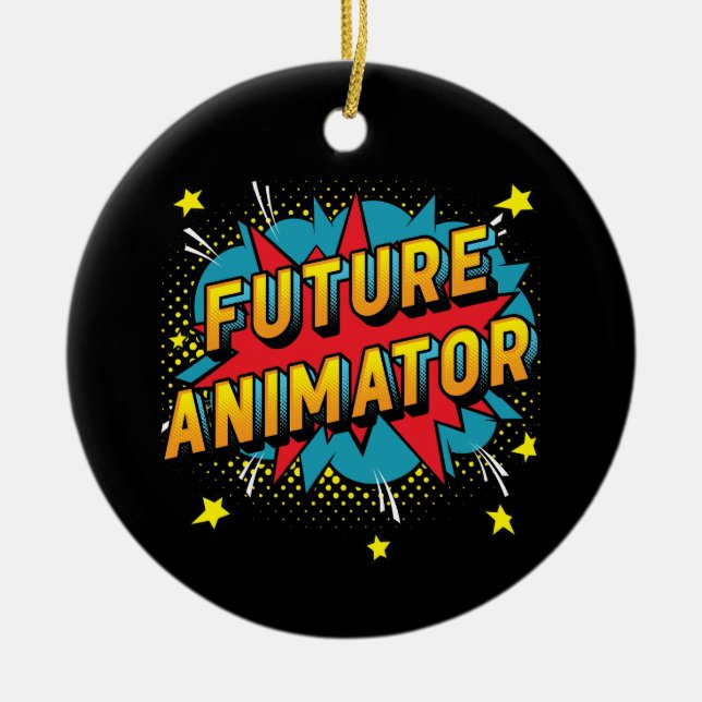 Future Animator Ceramic Tree Decoration (Front)