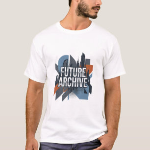 Future Archive Modern Geometric Urban Cityscape T-Shirt