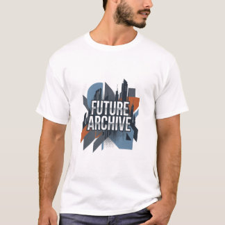 Future Archive Modern Geometric Urban Cityscape T-Shirt