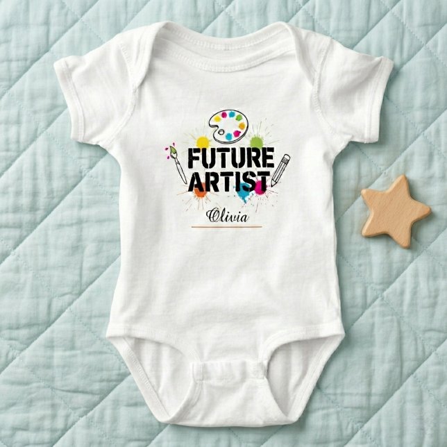 Future Artist  Personalized Baby Bodysuit (Creator Uploaded)