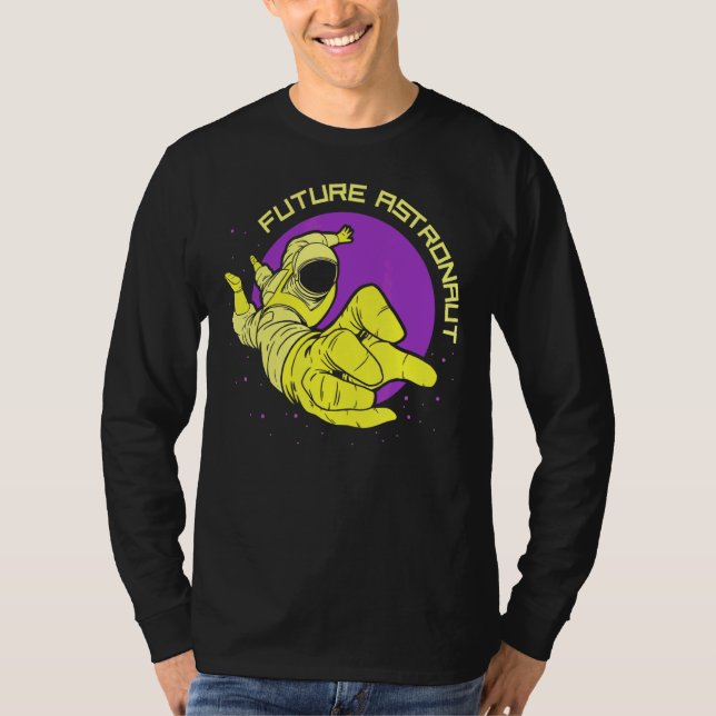 Future Astronaut Astronomy Rocket Space Planets T-Shirt (Front)