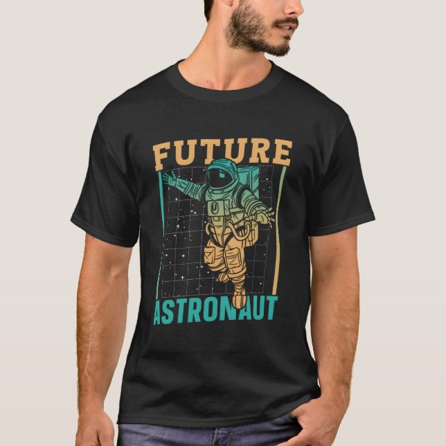 Future Astronaut Astronomy Space Rocket Planets T-Shirt (Front)