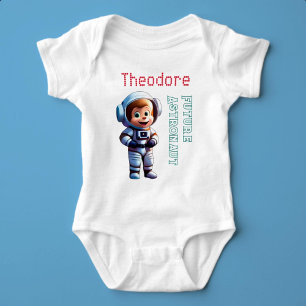 Future Astronaut Custom Name Baby Bodysuit