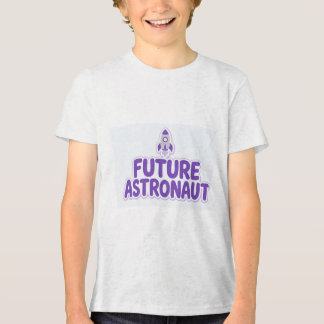 Future Astronaut Cute Space Rocket Kids Design Tri-Blend Shirt