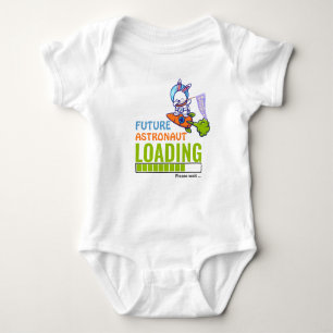 Future Astronaut Loading   Rabbit Birthday Unisex Baby Bodysuit